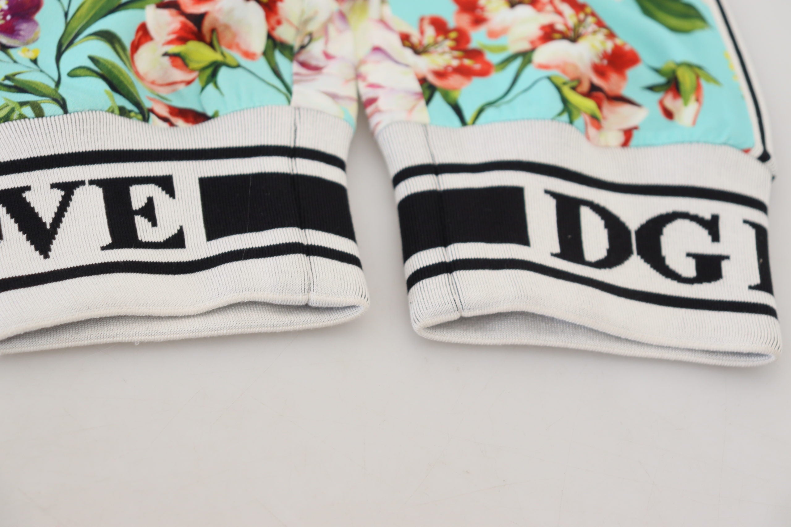 Multicolor Floral Sweatpants Pants - ventzia
