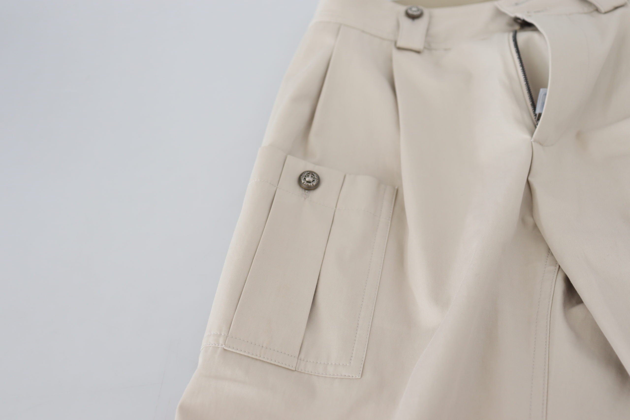 Beige High Waist Women Pants - ventzia