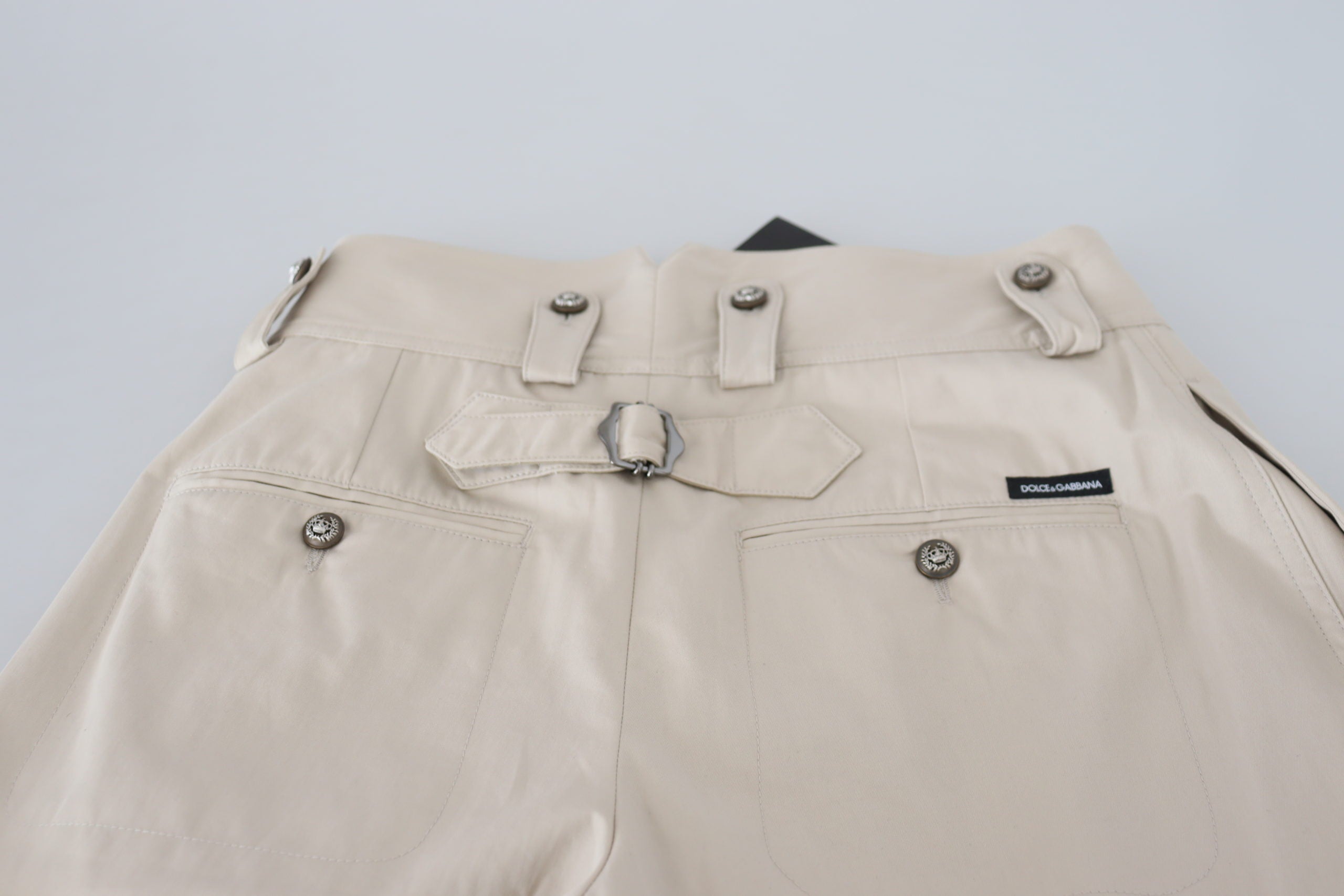 Beige High Waist Women Pants - ventzia