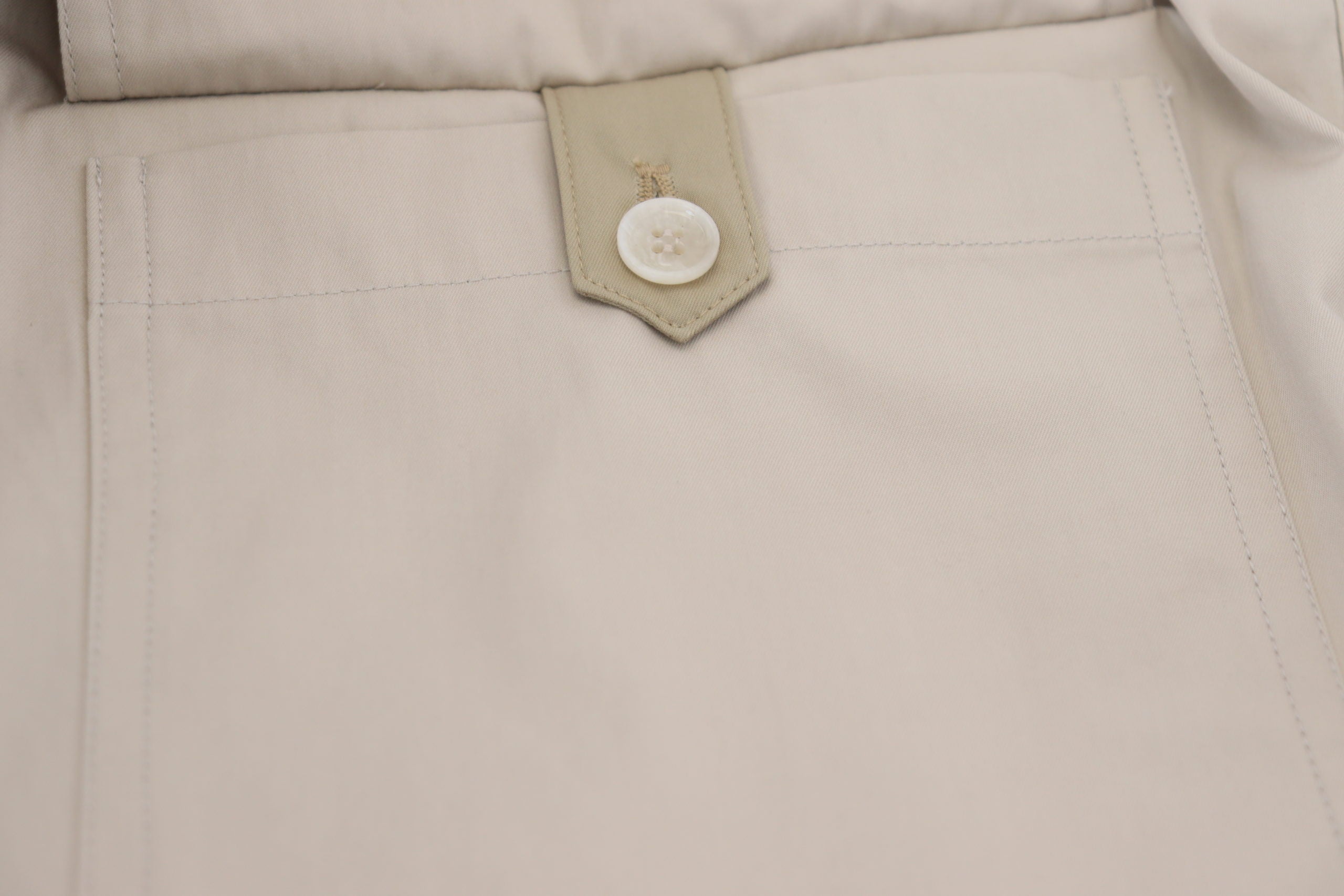 Beige Cotton Women Cargo Pants - ventzia