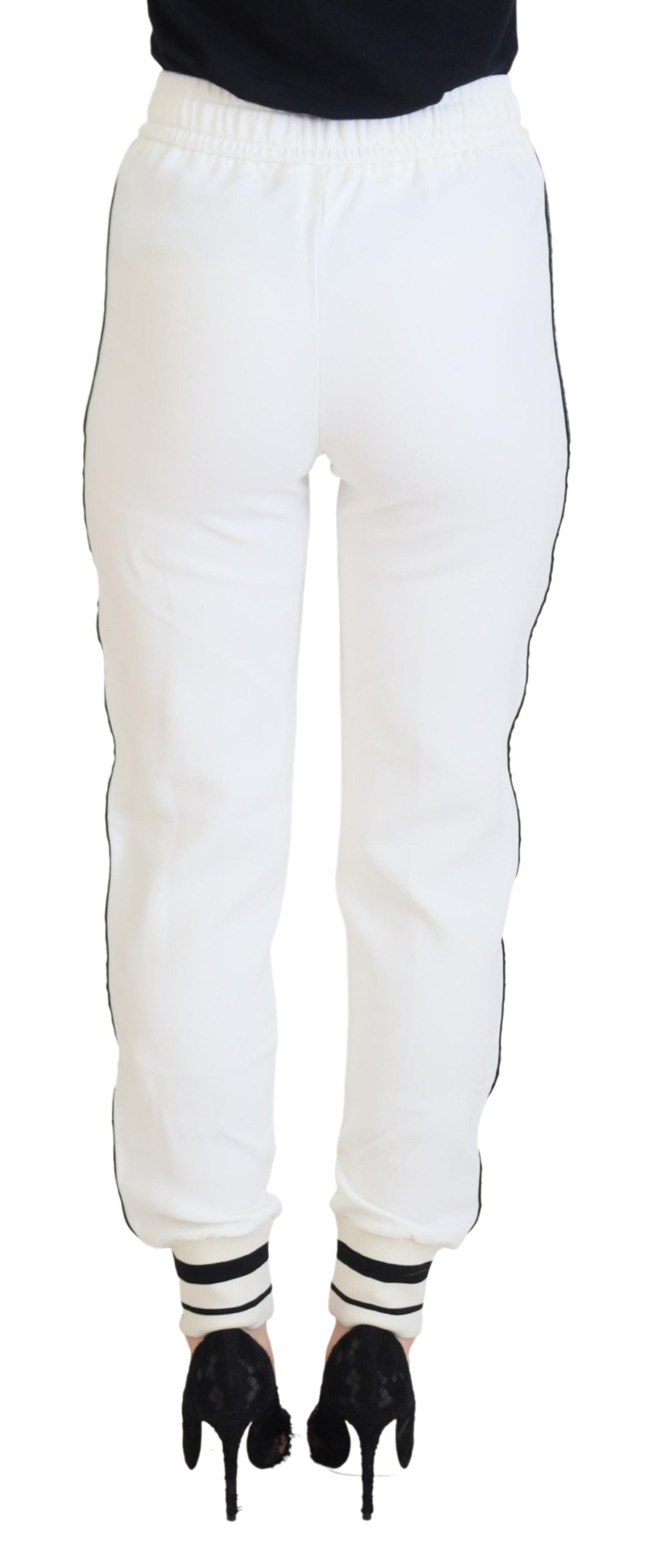 White DG Logo Sweatpants Pants - ventzia