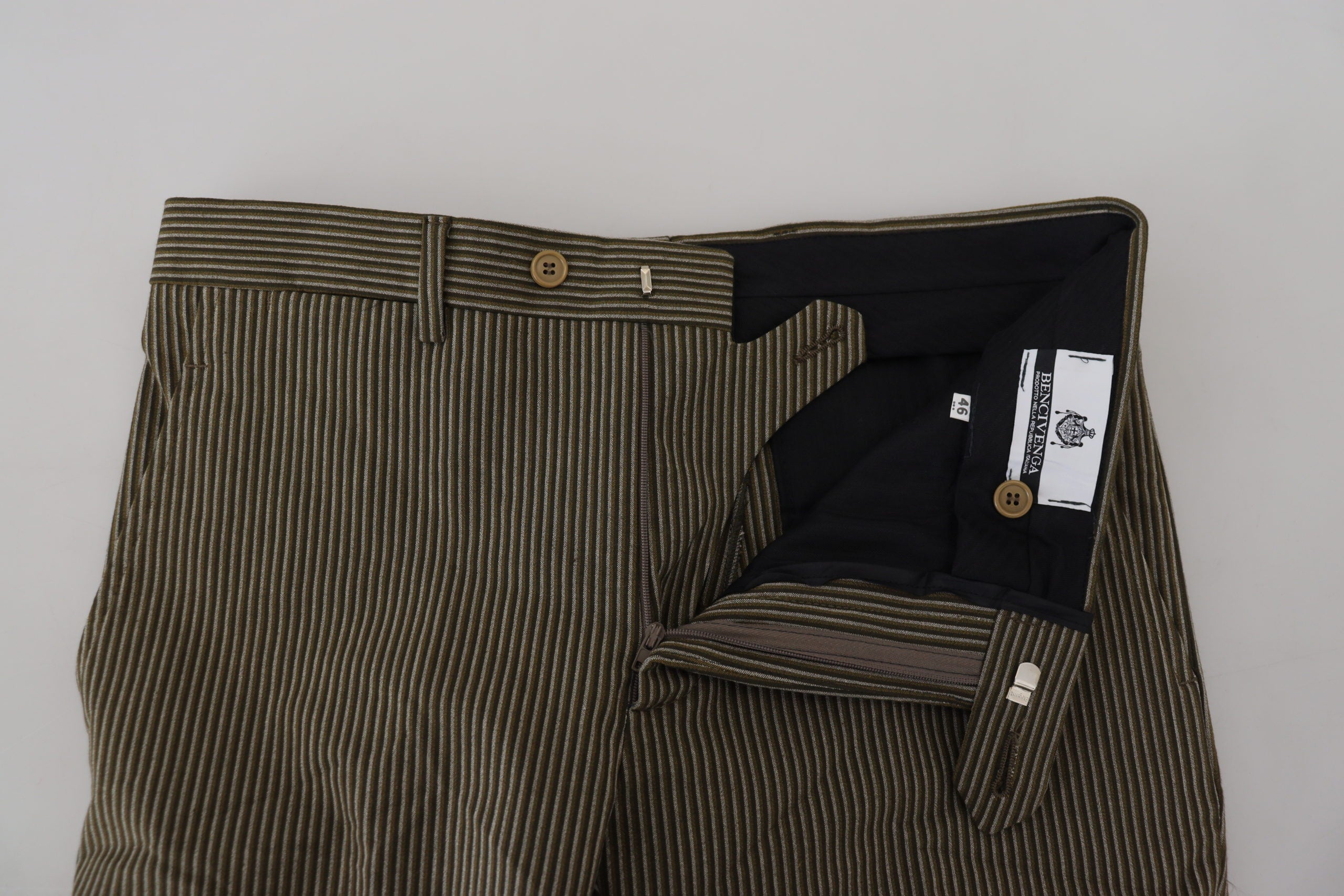 Multicolor Striped Pure Cotton Men Pants - ventzia