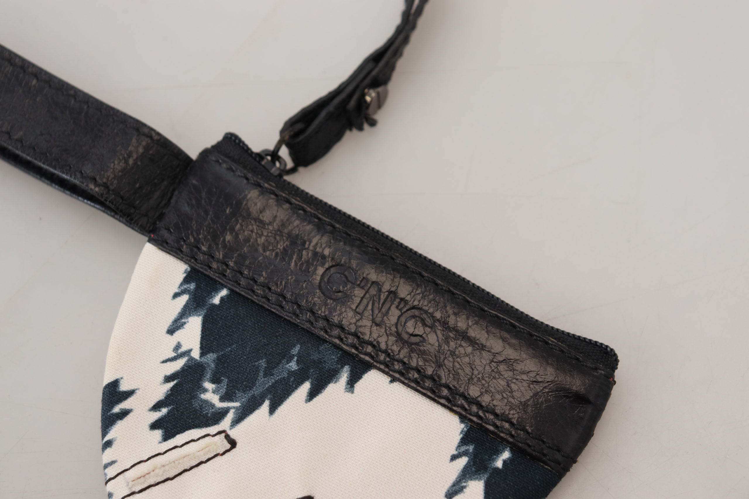 White Genuine Leather Coin Purse Strap Wallet - ventzia