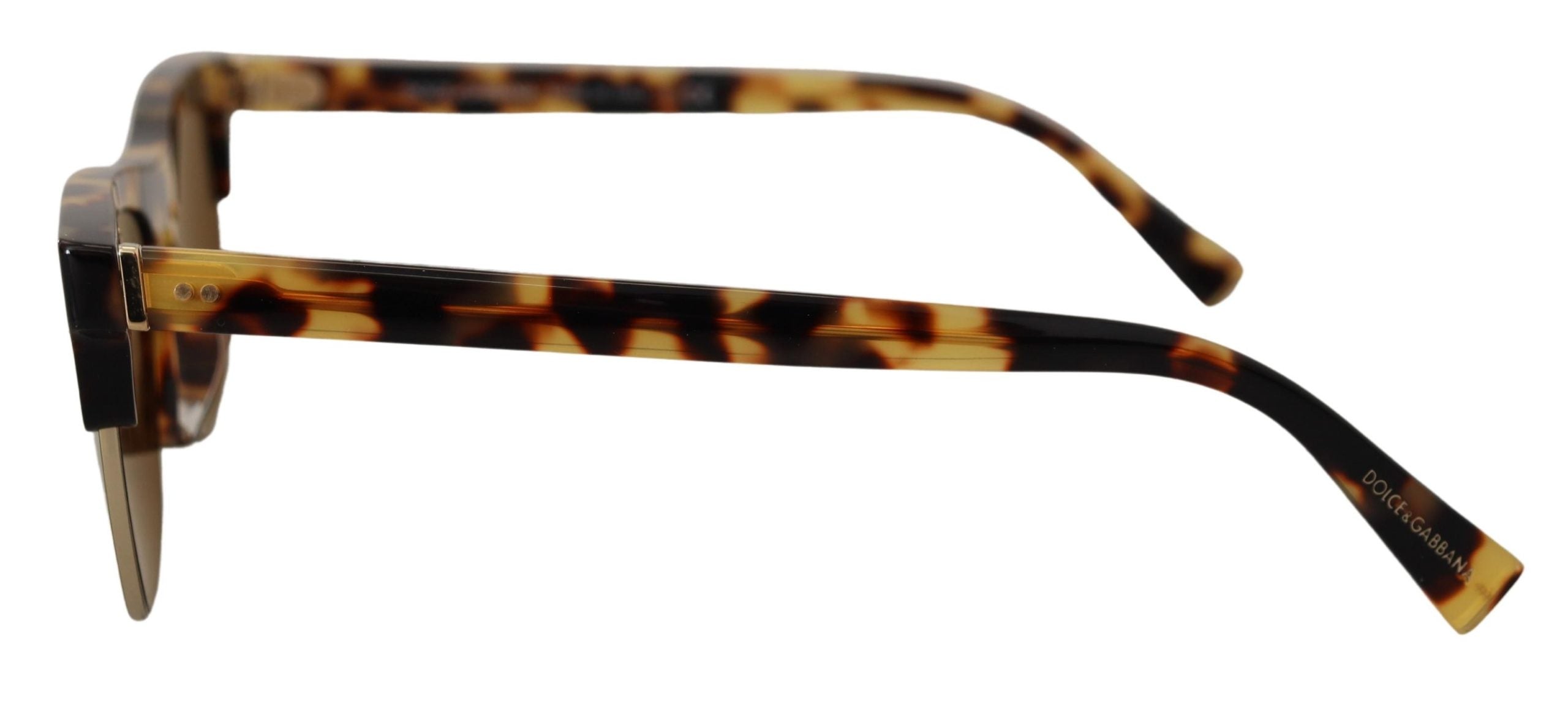 Brown Gold Acetate Havana DG430A Sunglasses - ventzia