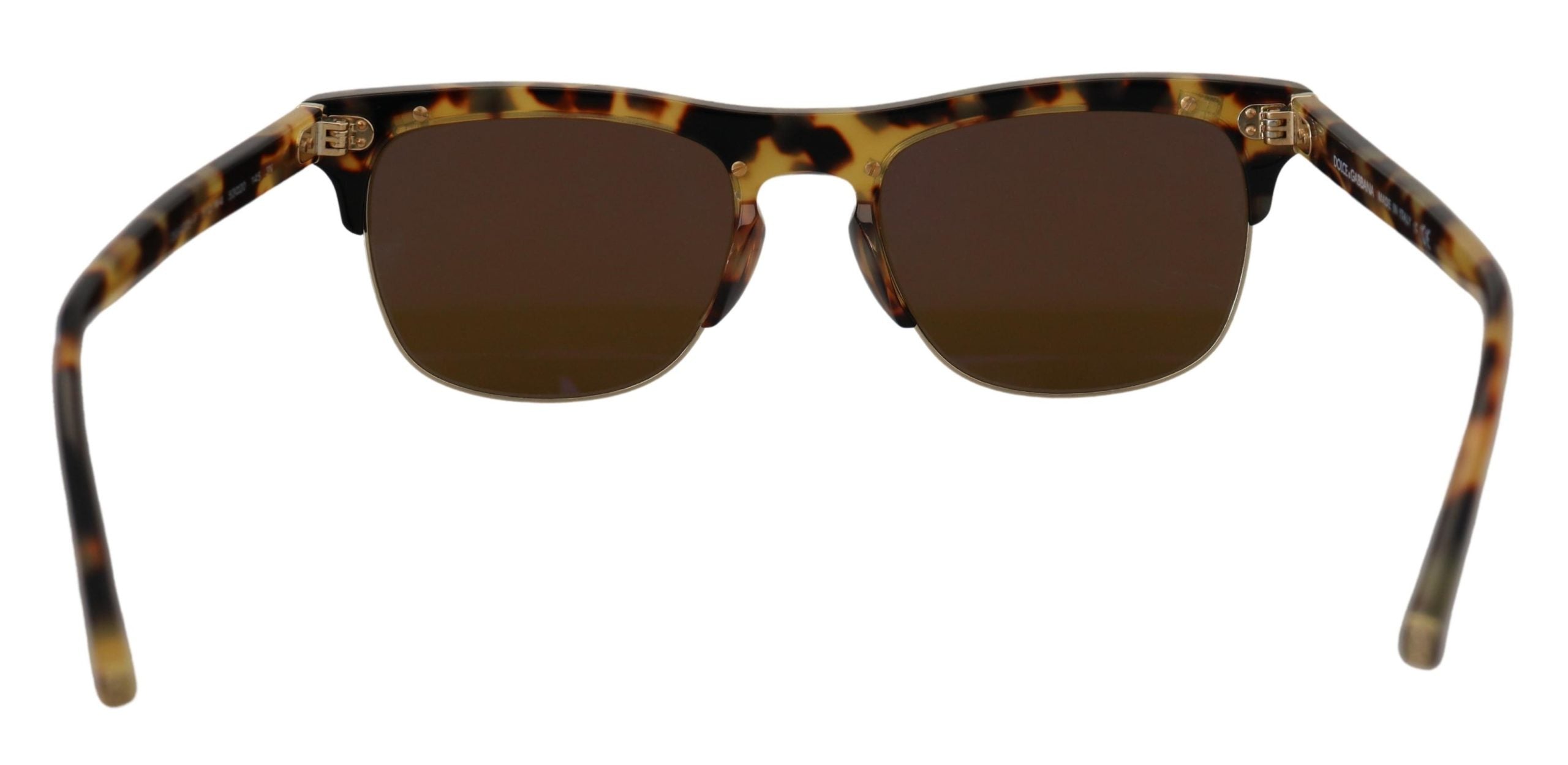 Brown Gold Acetate Havana DG430A Sunglasses - ventzia