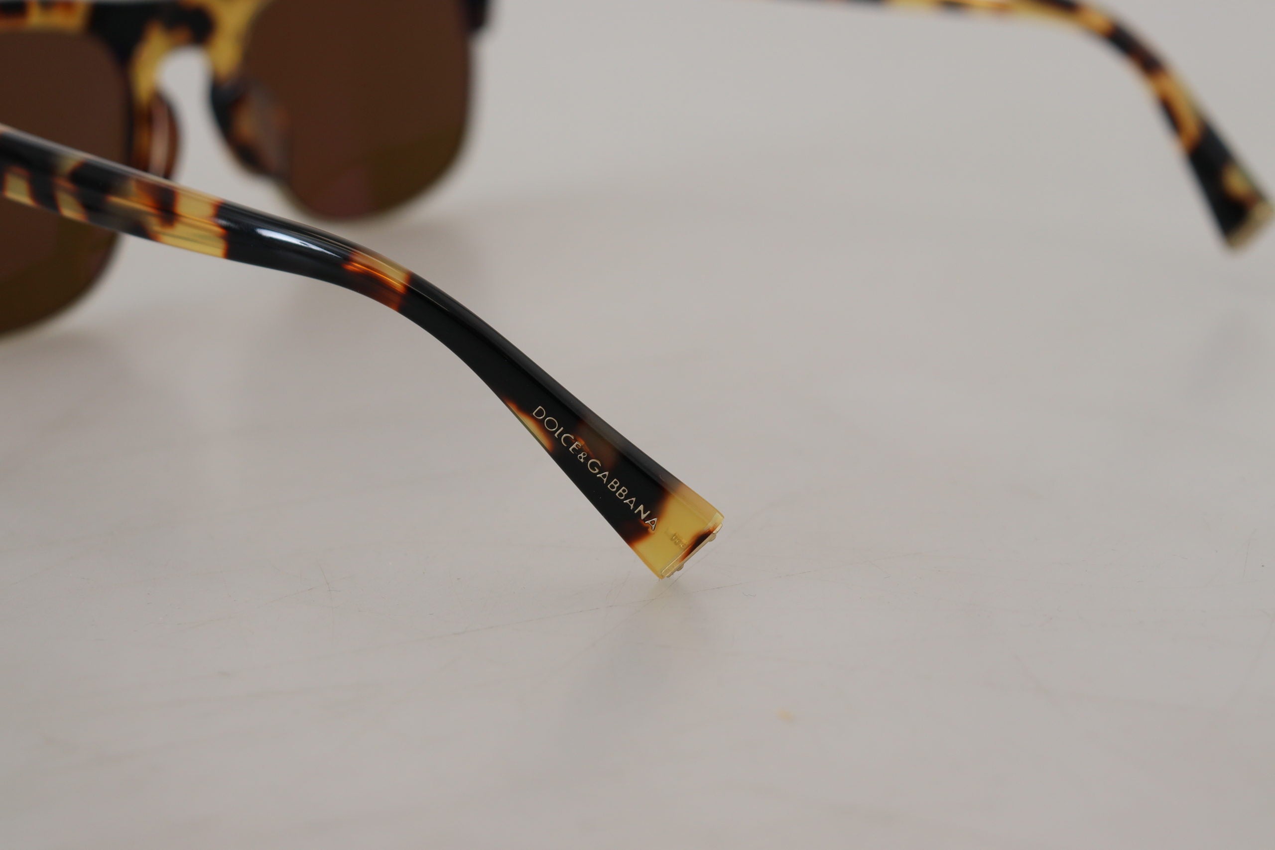 Brown Gold Acetate Havana DG430A Sunglasses - ventzia