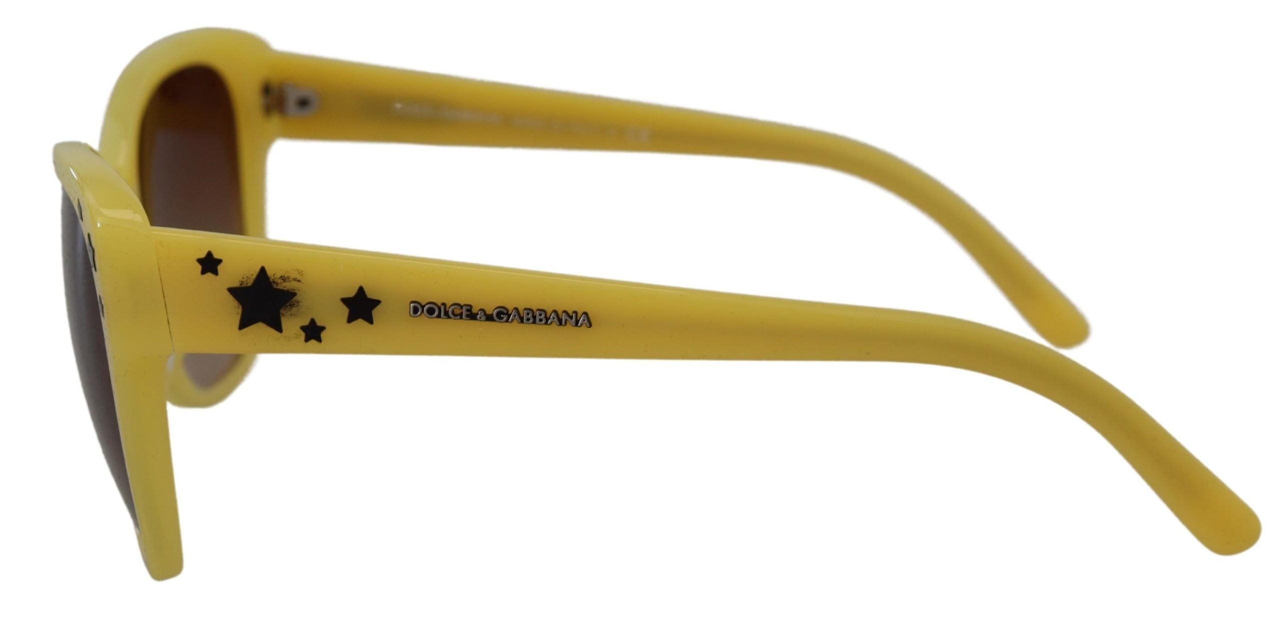 Yellow Acetate Frame Stars Embellishment DG4124 Sunglasses - ventzia