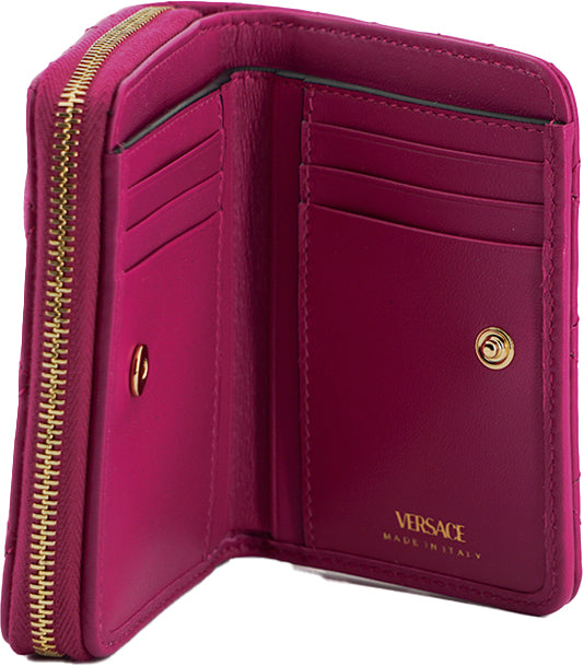 Elegant Purple Quilted Leather Wallet - ventzia