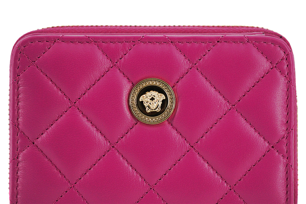Elegant Purple Quilted Leather Wallet - ventzia
