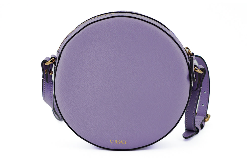 Elegant Purple Round Shoulder Bag - ventzia