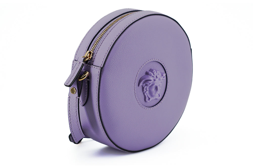 Elegant Purple Round Shoulder Bag - ventzia