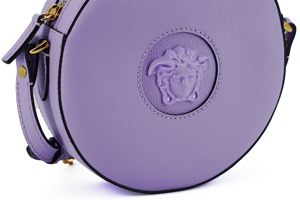 Elegant Purple Round Shoulder Bag - ventzia