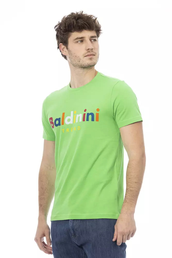 Green Cotton Men T-Shirt - ventzia