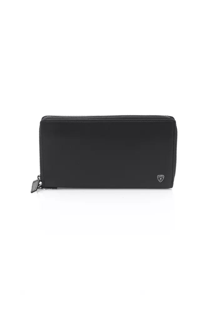 Black Calfskin Men Wallet - ventzia
