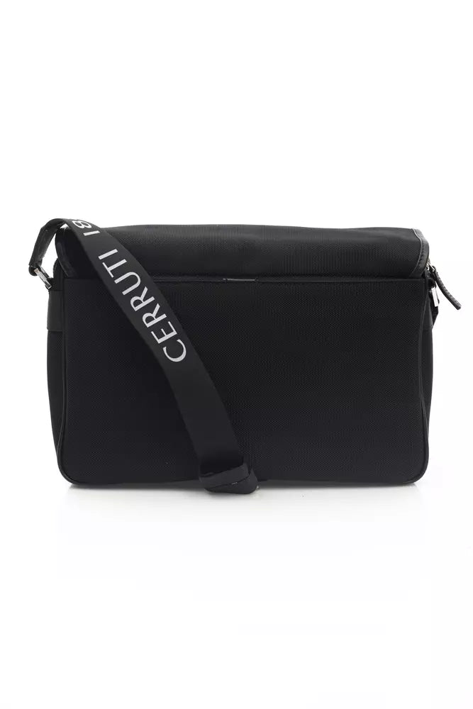 Black Nylon Women Crossbody Bag - ventzia