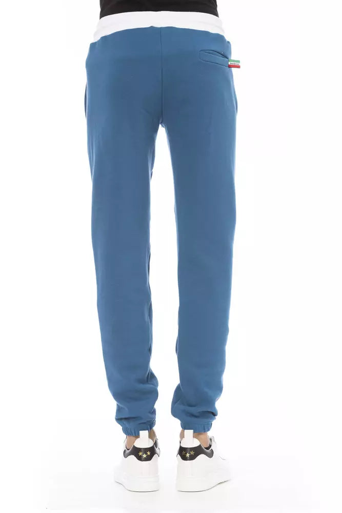 Blue Cotton Men's Sport Pant - ventzia
