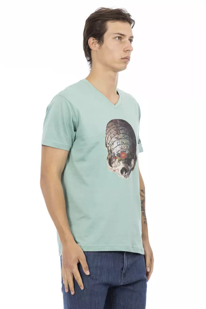 Green Cotton Men T-Shirt - ventzia