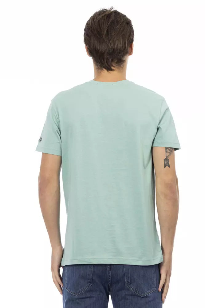 Green Cotton Men T-Shirt - ventzia