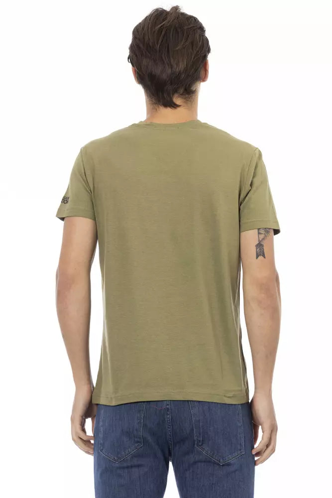 Green Cotton Men T-Shirt - ventzia