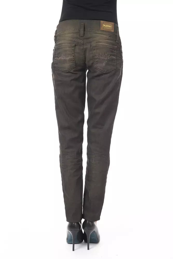 Black Cotton Women Jeans - ventzia