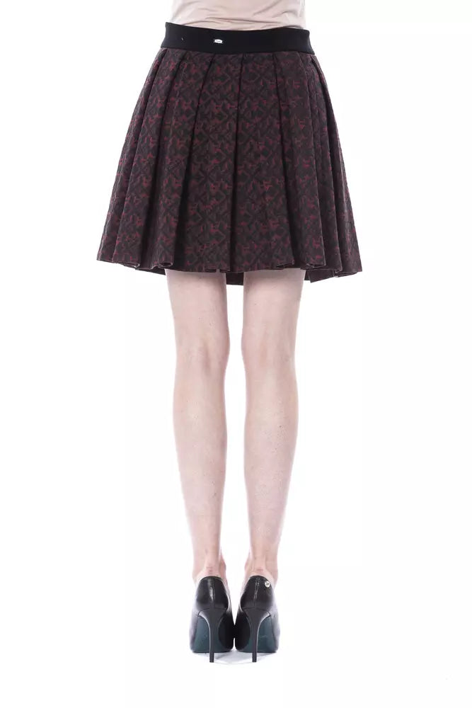Brown Cotton Women Skirt - ventzia