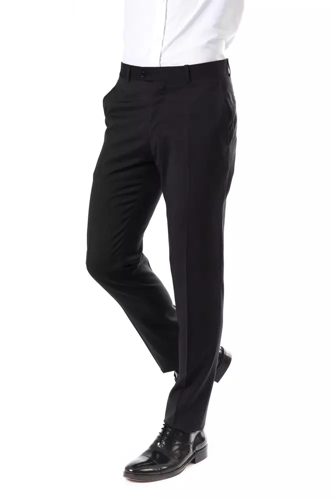 Gray Wool Men's Pants - ventzia