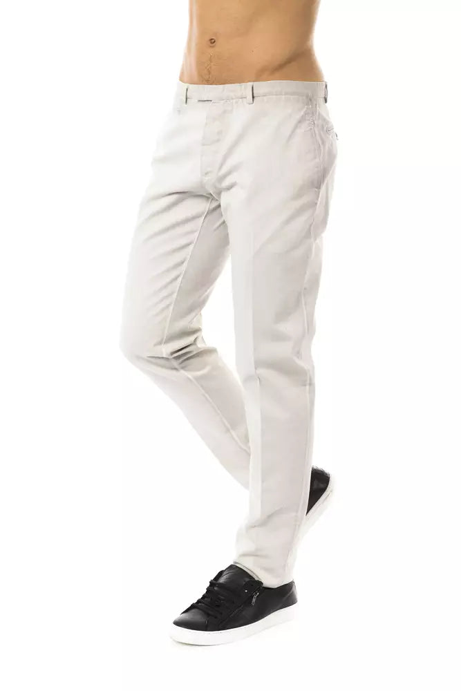 Gray Cotton Men's Casual Pant - ventzia