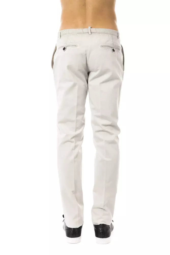 Gray Cotton Men's Casual Pant - ventzia