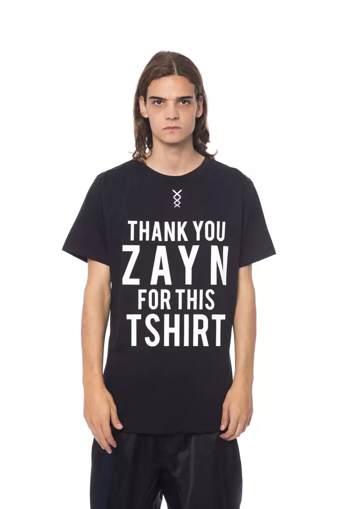 Black Cotton Men T-Shirt - ventzia