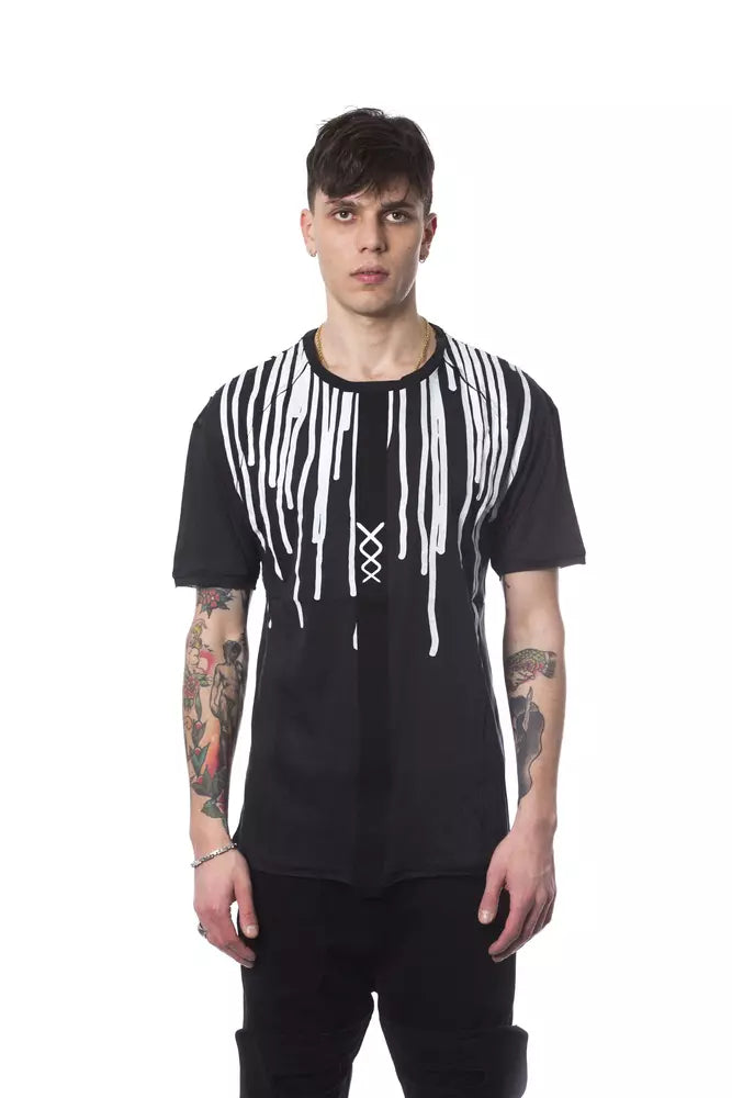 Black Cotton Men T-Shirt - ventzia