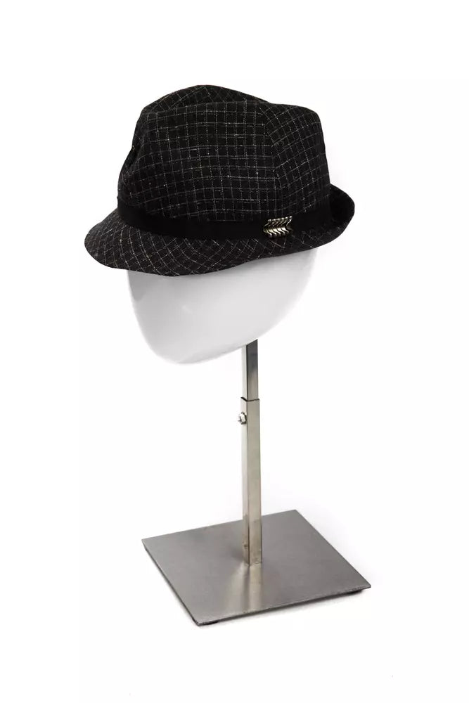 Black Wool Women Hat - ventzia