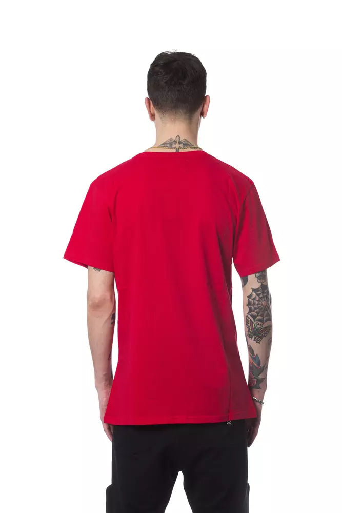 Red Cotton Men T-Shirt - ventzia