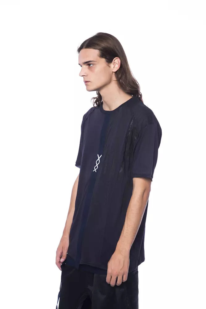 Blue Cotton Men T-Shirt - ventzia
