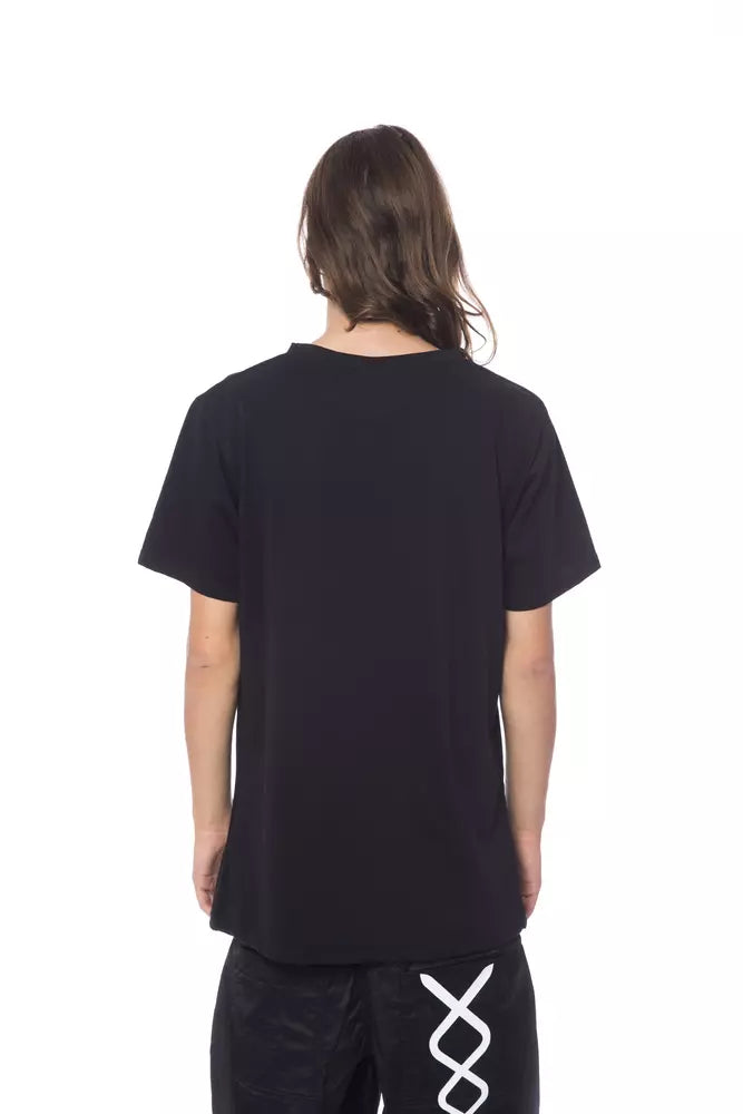Black Cotton Men T-Shirt - ventzia