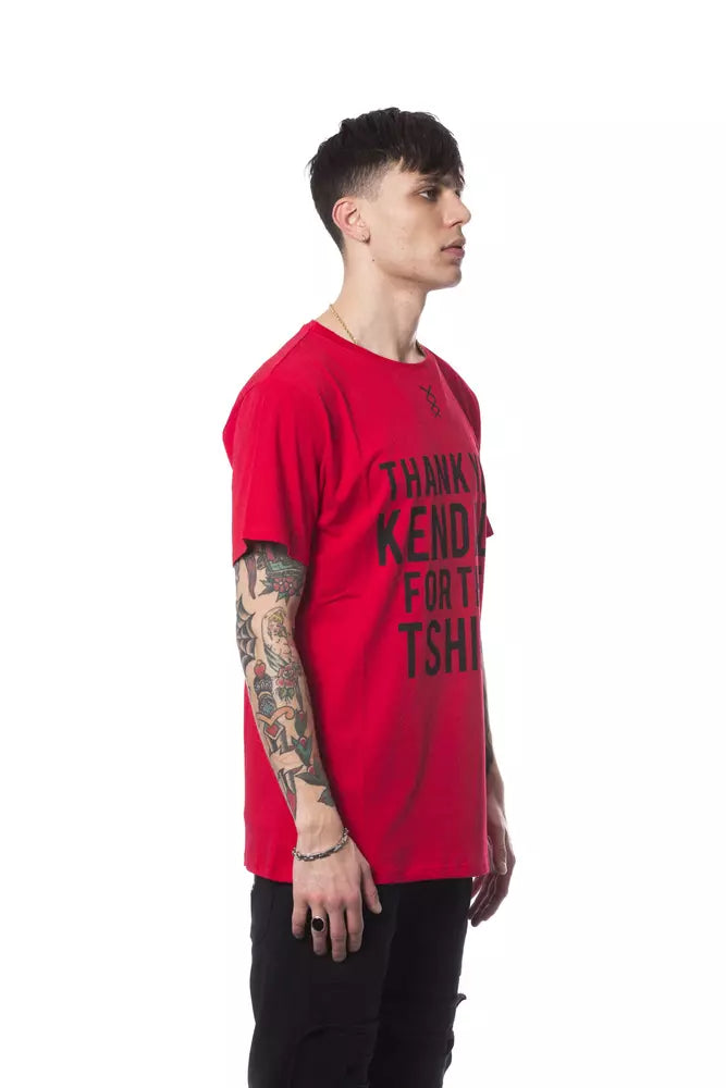 Red Cotton Men T-Shirt - ventzia