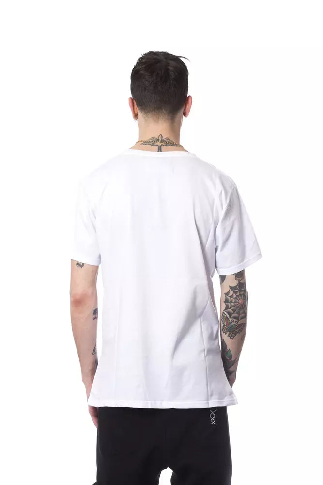 White Cotton Men T-Shirt - ventzia