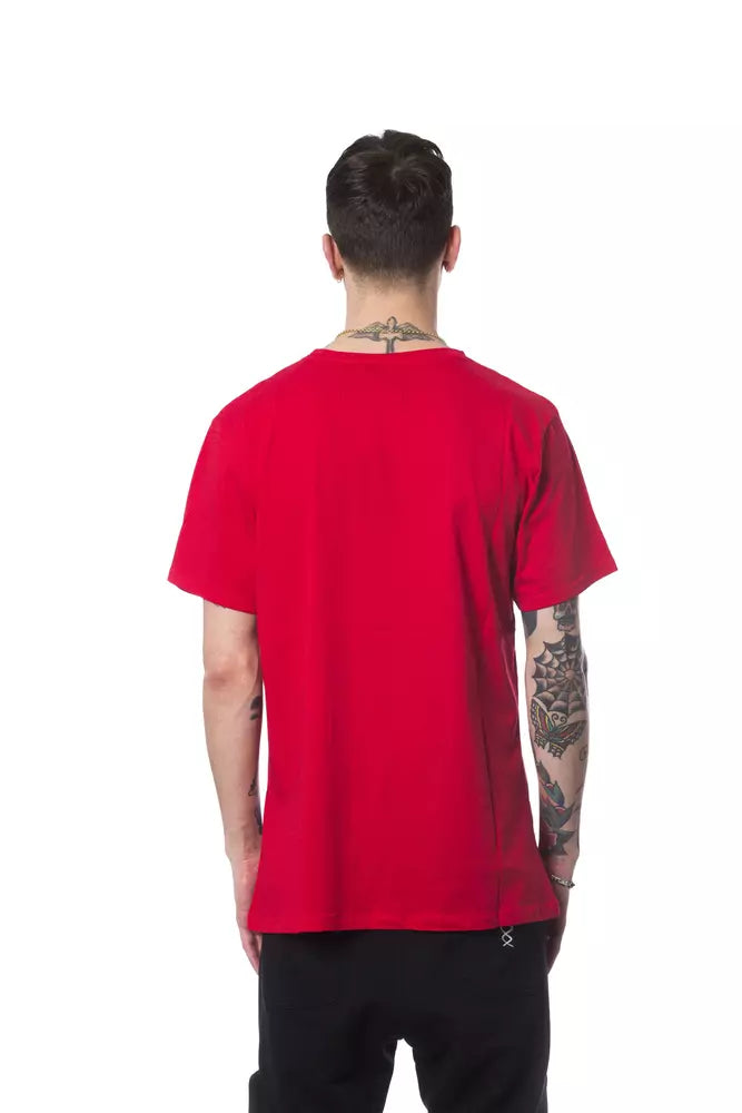 Red Cotton Men T-Shirt - ventzia