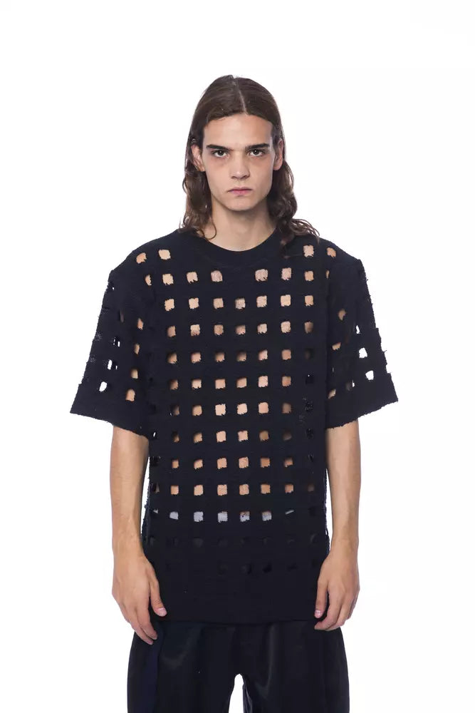 Black Cotton Men T-Shirt - ventzia