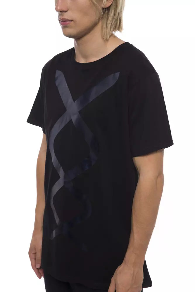 Black Cotton Men T-Shirt - ventzia