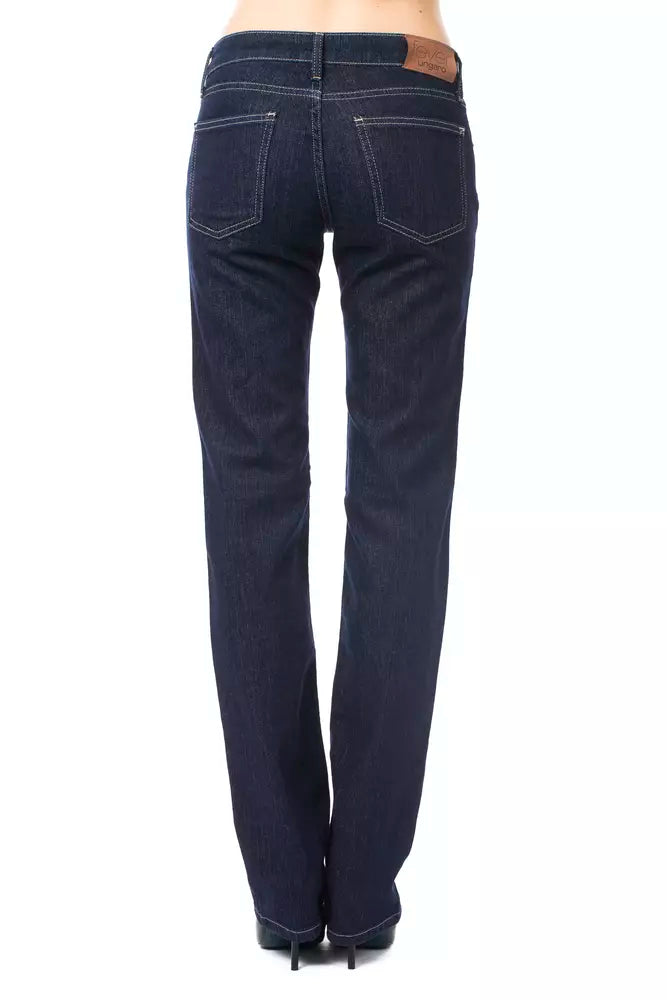 Blue Cotton Women Jeans - ventzia