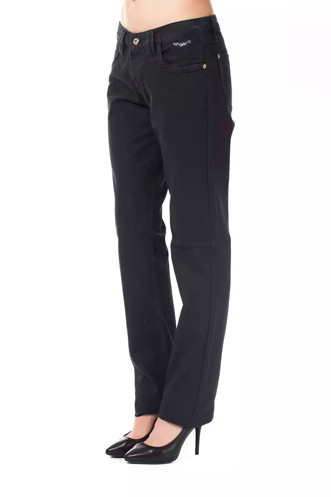 Blue Cotton Women's Pant - ventzia