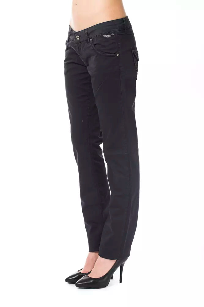 Blue Cotton Women Pant - ventzia