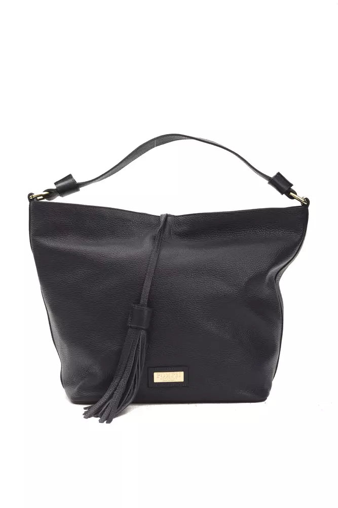 Gray Leather Women Shoulder Bag - ventzia