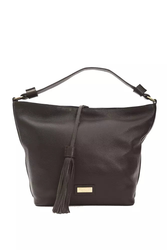 Brown Leather Women Shoulder Bag - ventzia