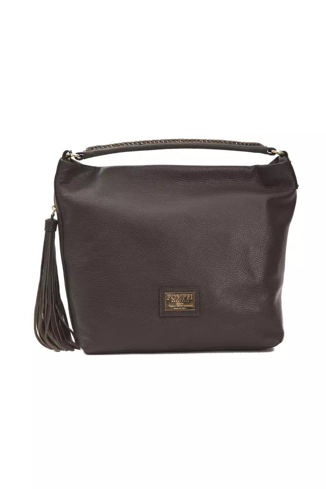 Brown Leather Women Shoulder Bag - ventzia