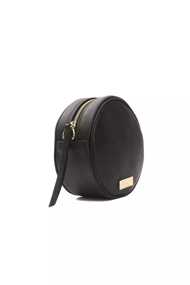Black Leather Women Crossbody - ventzia