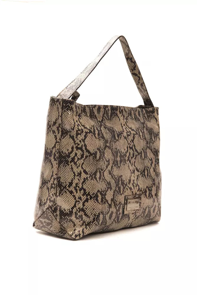 Brown Leather Women Shoulder Bag - ventzia