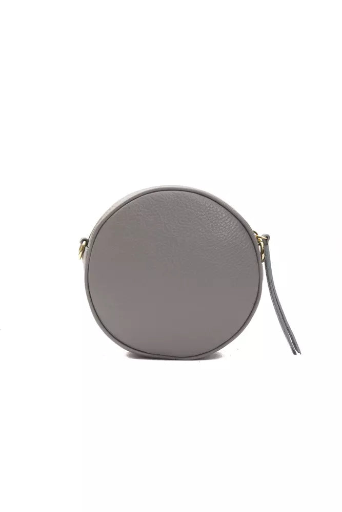 Gray Leather Women Crossbody - ventzia