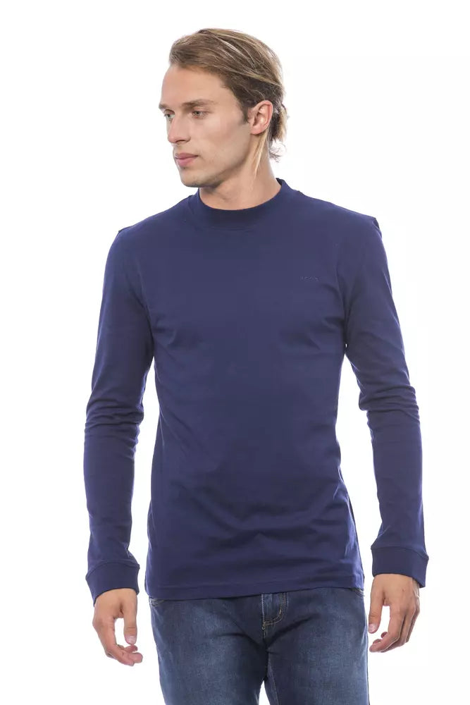 Blue Cotton Mens Sweater - ventzia