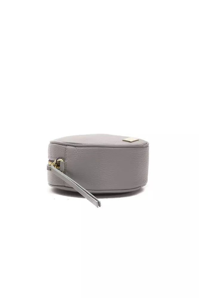 Gray Leather Women Crossbody - ventzia